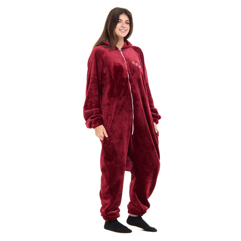 Snuggs Blanket Onesie Dark Red هلال رمضان